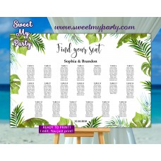 Tropical Seating Charts,Greenery Seating Plan,(113) Tropical Seating Charts,Greenery Seating Plan,(113)